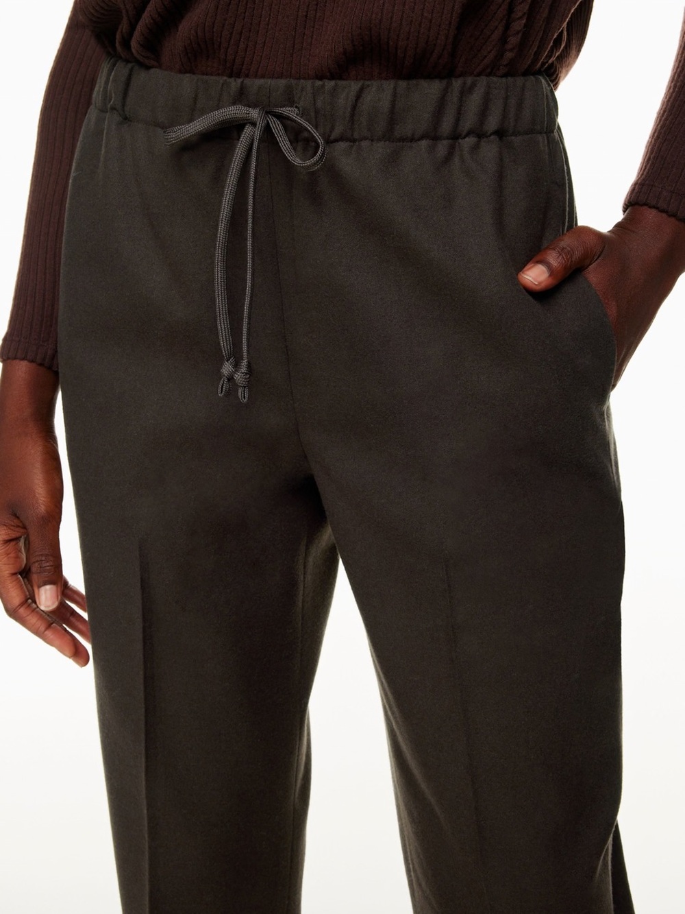 Aritzia The Group by Babaton Jimmy Pants - Rich Mocha Brown